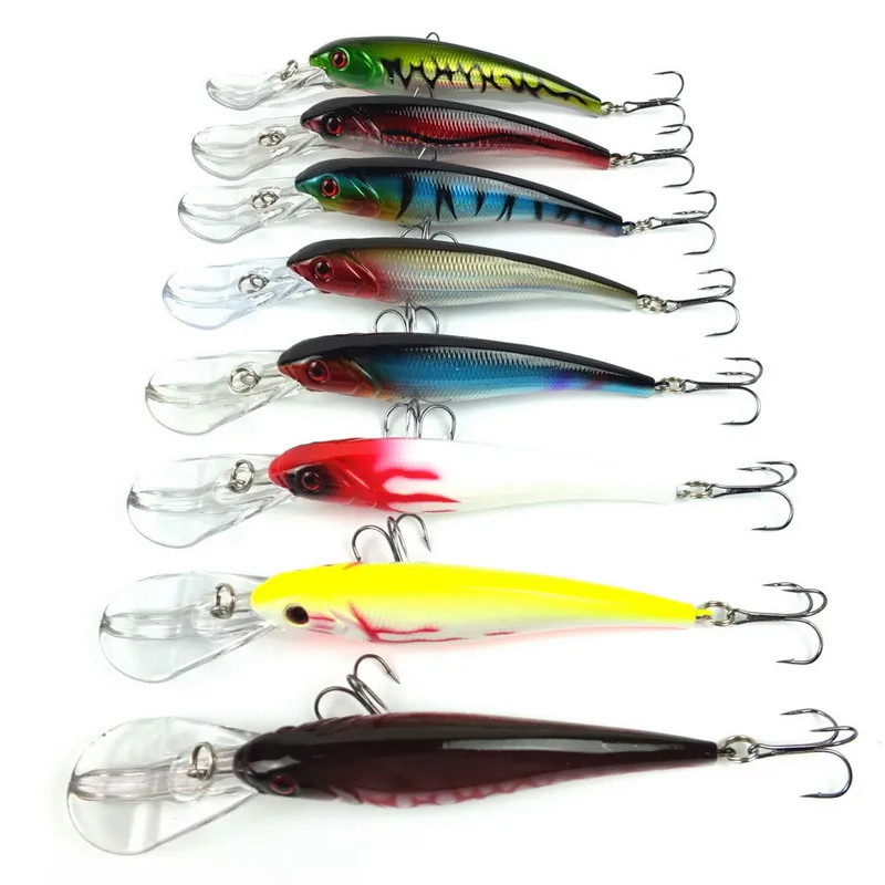 

8Pcs/Pack 16.5CM/29G Sea Fishing lure 2# Hooks hard bait artificial lure wobbler minnow swimbait japan fishing tackle, 8 colors
