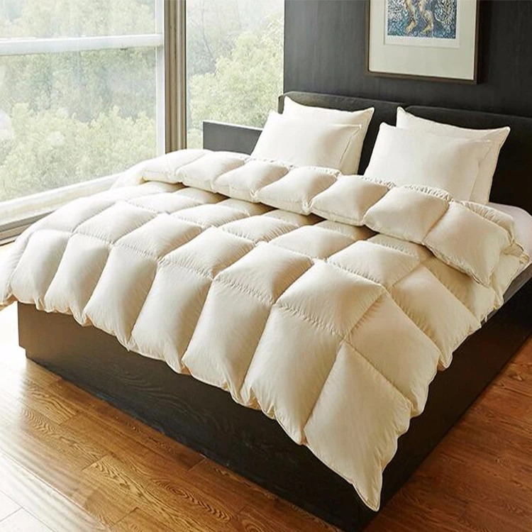 Down Duvet 90 Eiderdown Feather Comforter Bedding White Comforter