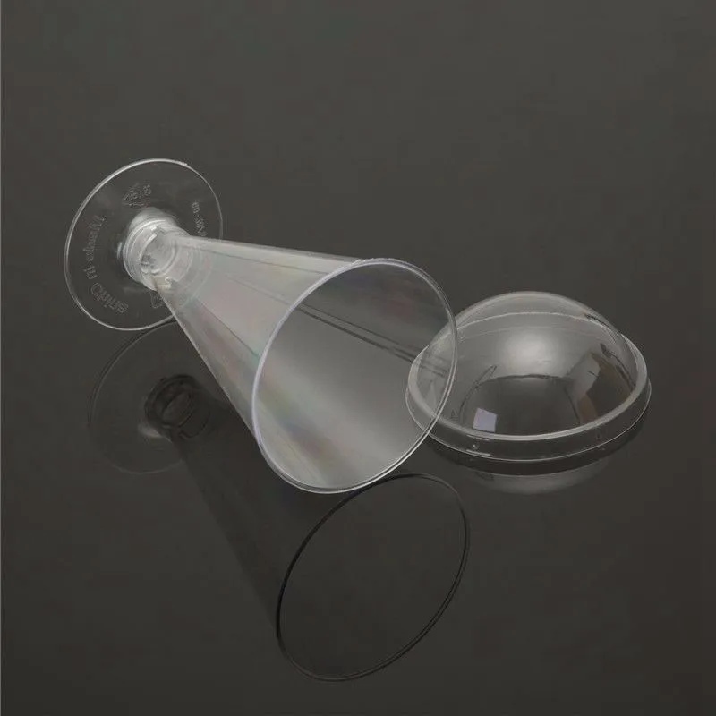 Wholesale High Quality Transparent Plastic Goblets Cup For Dessert