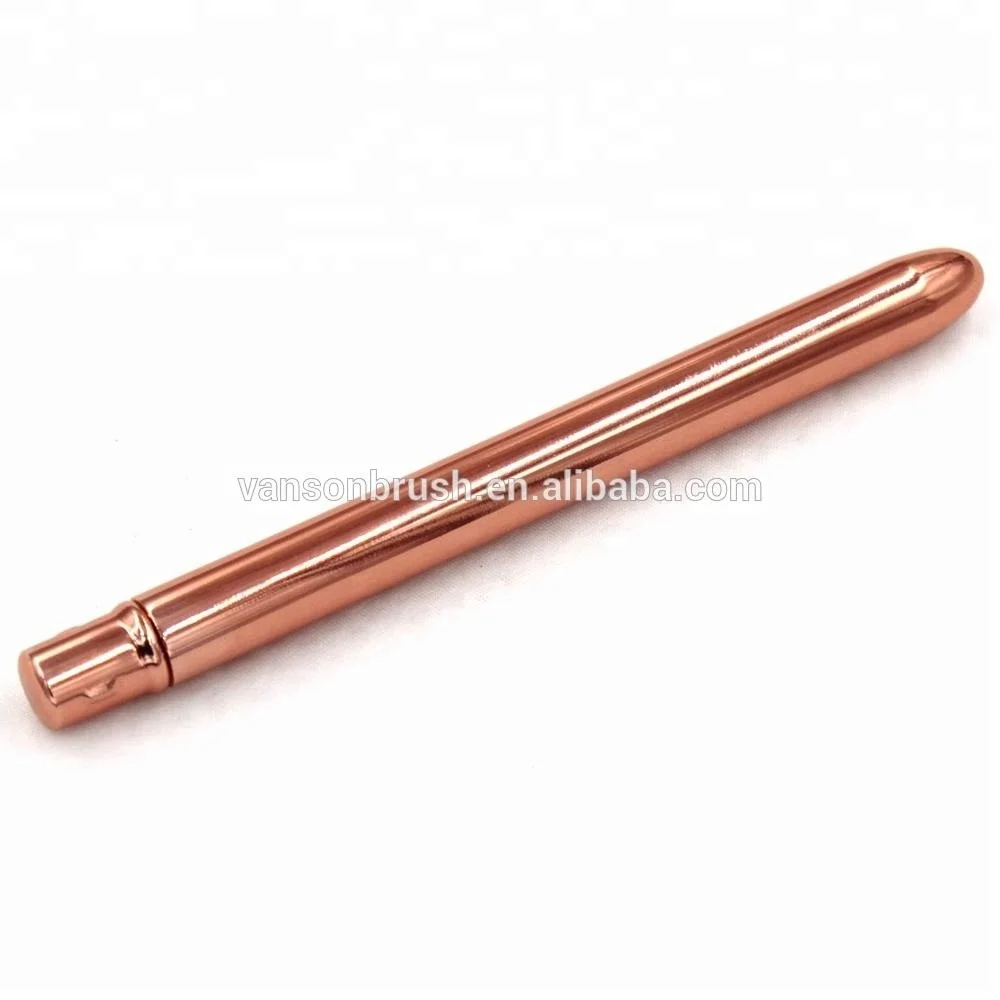
Face Use and Angular Brush Style Hot Selling Vanson Makeup Tool Rose Gold Color Retractable Lip Makeup Brush 