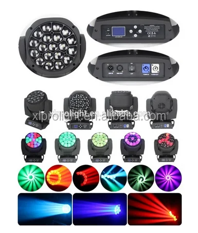 stage effect robot 19pcs 15w 4 Iin 1 bee eye zoom moving head led dj light