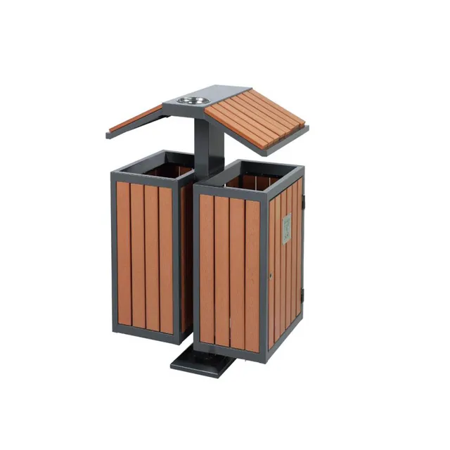 cheap waterproof anti-uv street wpc trash bin