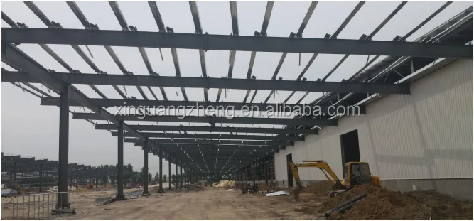 long large span with big canopy Storage Logistic warehouse