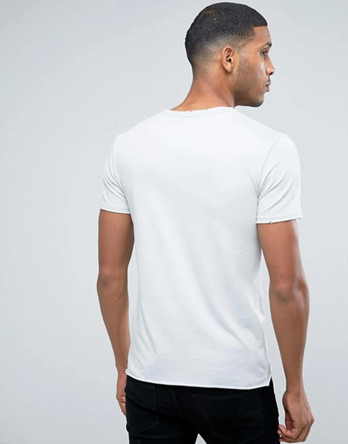 white plain t shirt for men