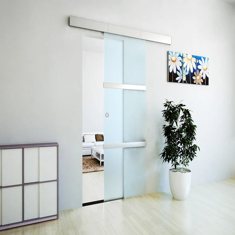 Нержавеющая сталь Топ Трек алюминия мягкий закрыть интерьер стекло раздвижные двери