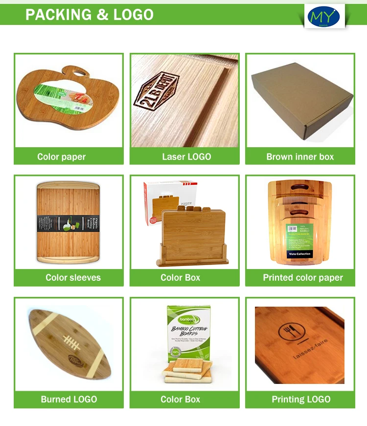 mix color bamboo cutting board with juice groove