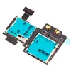Test All Before Shipment For Samsung Galaxy S4 I9500 I9505 Sim Card & SD Memory Reader Tray Slot Flex
