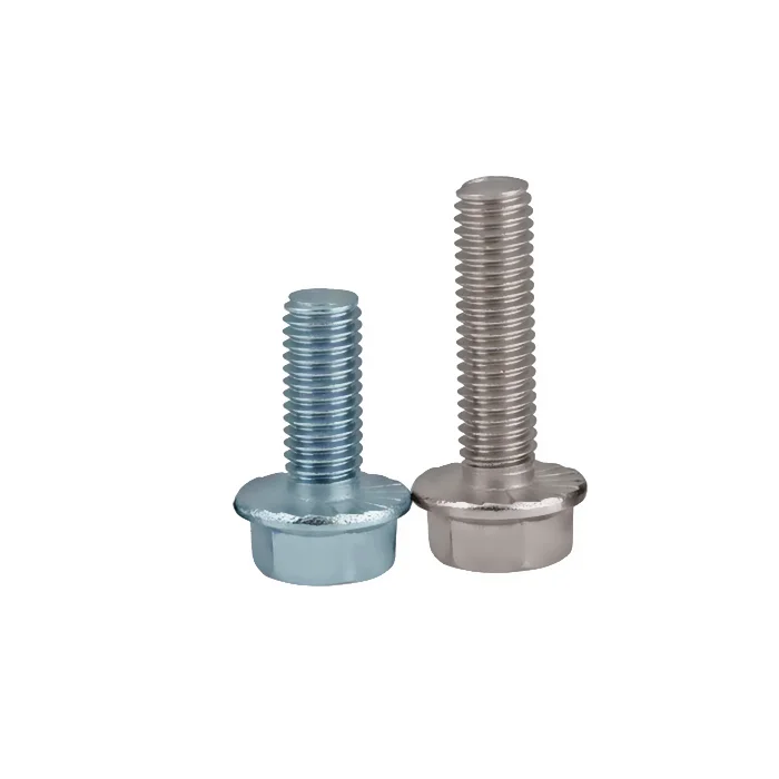 
Hexagon flange bolts as DIN ISO GB JIS standard Coarse Fine thread pitch M5 M10 to M20 size 