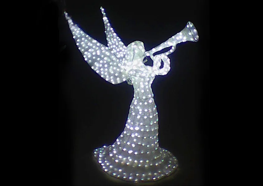 Outdoor Lighted Angel Yard Decorations Personalised Angel Christmas ...