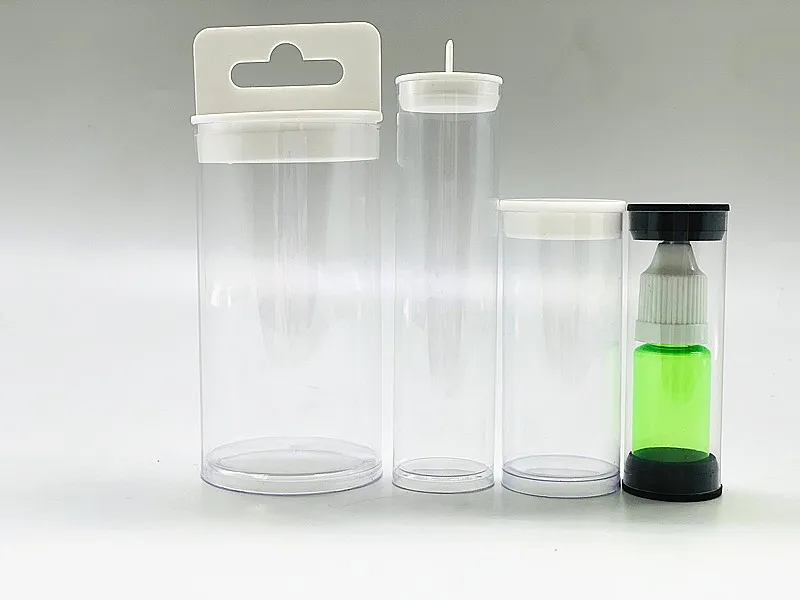 Transparent Plastic Cylinder Tube With Lids Clear Pvc Plastic Cylinder