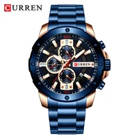 

CURREN 8336 Men Chronograph Quartz Fashion Watches 3atm Waterproof Japan Movt Stainless Steel Big Dial Wrist Watch