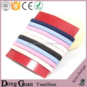 Factory Wholesales Custom Print Elastic Hair Tie Flat Elastic Hair