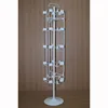 iron steel peg hooks hanger floor standing spinning metal stickers display rack with sign holder