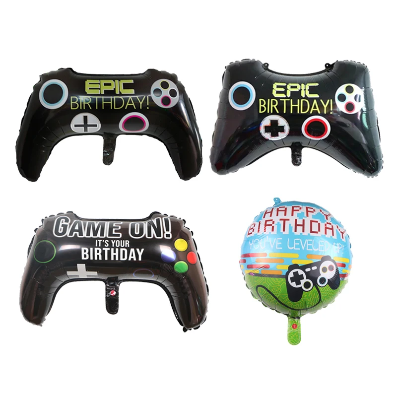 Video Game Control Foil Balloons Gamers Game On It's Your Birthday