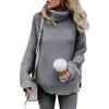 Wholesale Autumn Winter Knit Women Pullover Sweaters Long Sleeves Turtleneck Women Sweater