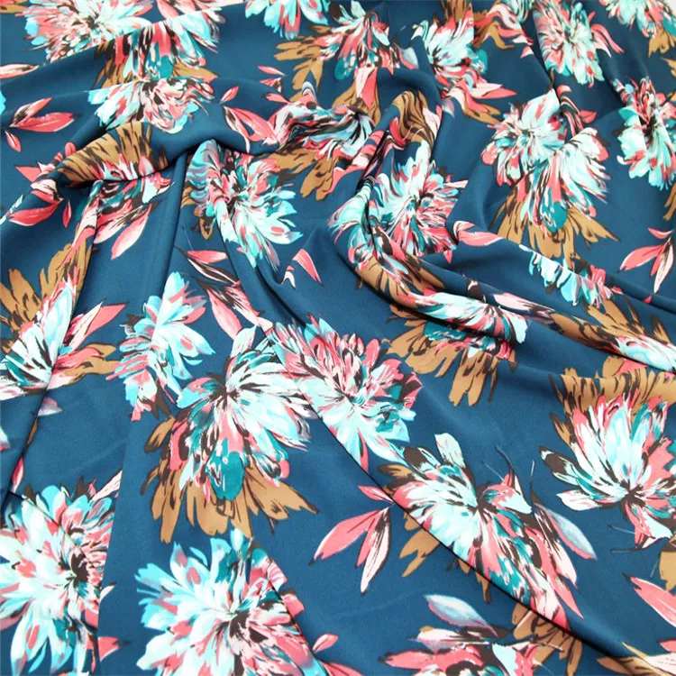 
China new design 100% polyester peach skin printed microfiber fabric stock lot in rolls 
