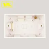 2 Gang Plastic Surface Mounting Back Box for Switches and Sockets