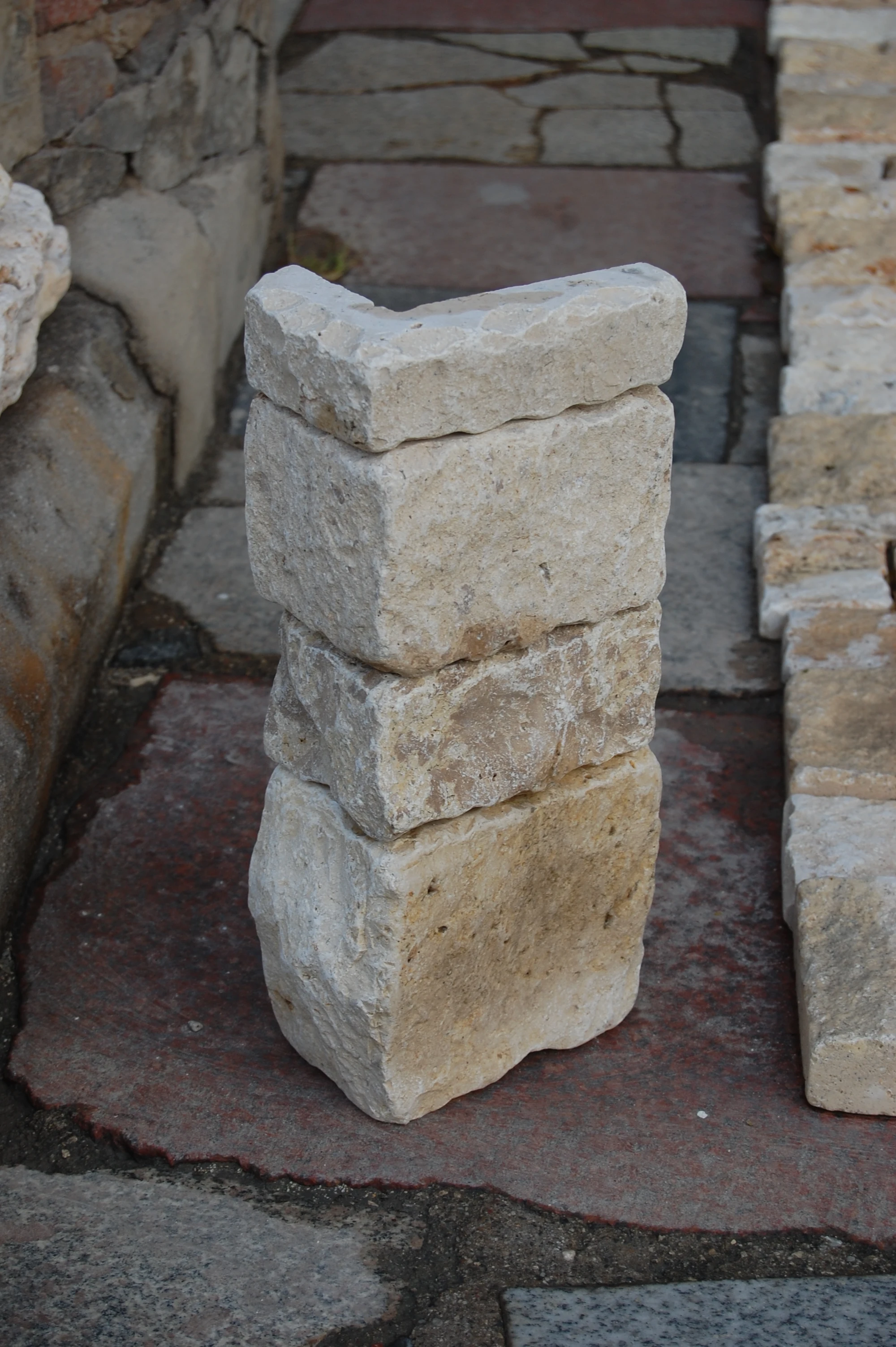 mcpy225 天然堆栈米色 travertine 墙石,外部装饰 travertine 石材