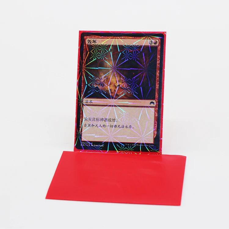 Pkcs06 Pro Matte Clear Card Sleeve,Custom Magic Card Sleeve Hologram