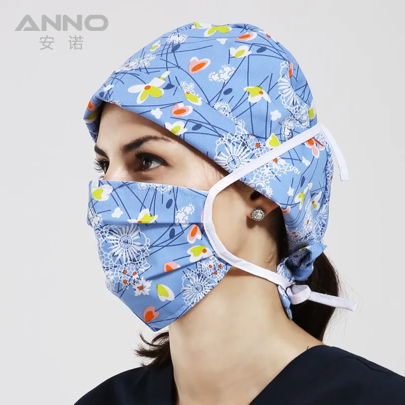 Medical Nurse Headwear And Hats With Printed Fabric For Hospital Buy
