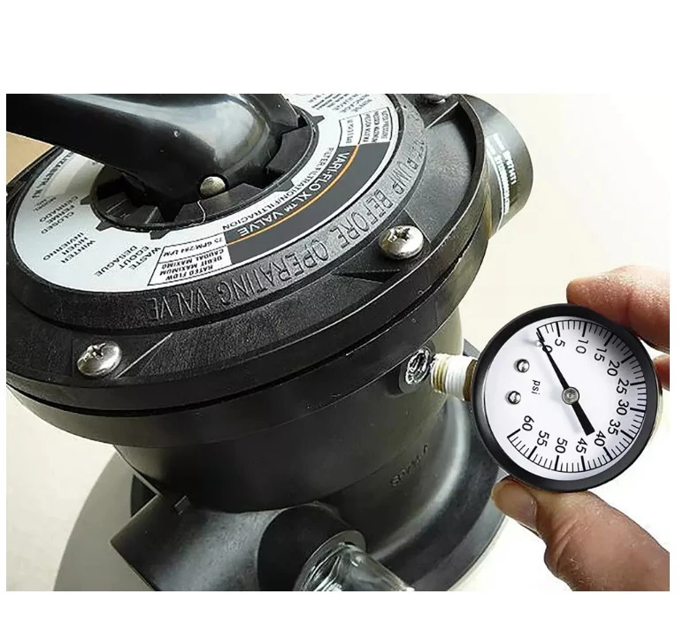 Swimming Pool Filter Pressure Gauge 2" Dial,060 Psi,Bottom Mount 1/4