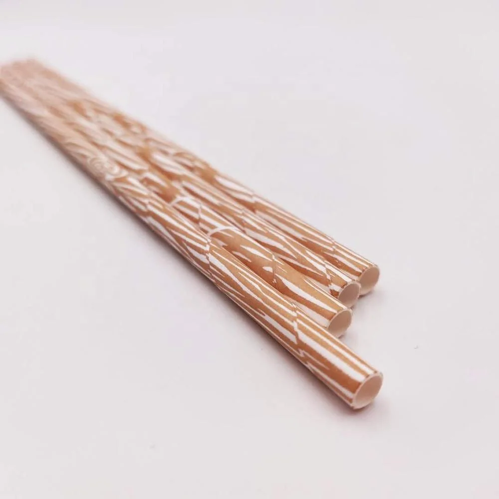 
197mm colorful various patterns biodegradable drinking straws paper machine making 