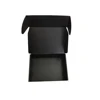 Black Corrugated Box Packaging Solid Colored Corrugated Box With Gold Foil Logo For Sale