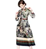 Factory Wholesale ODM Spring Fashion Casual Gorgeous Elegance Printed Women Evening Dress For Prom