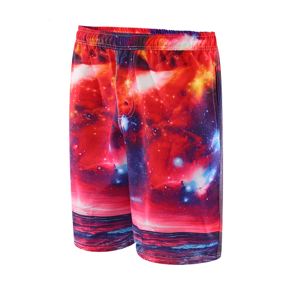 

2019 unique mens printing trendy swim trunks sports wear beach shorts