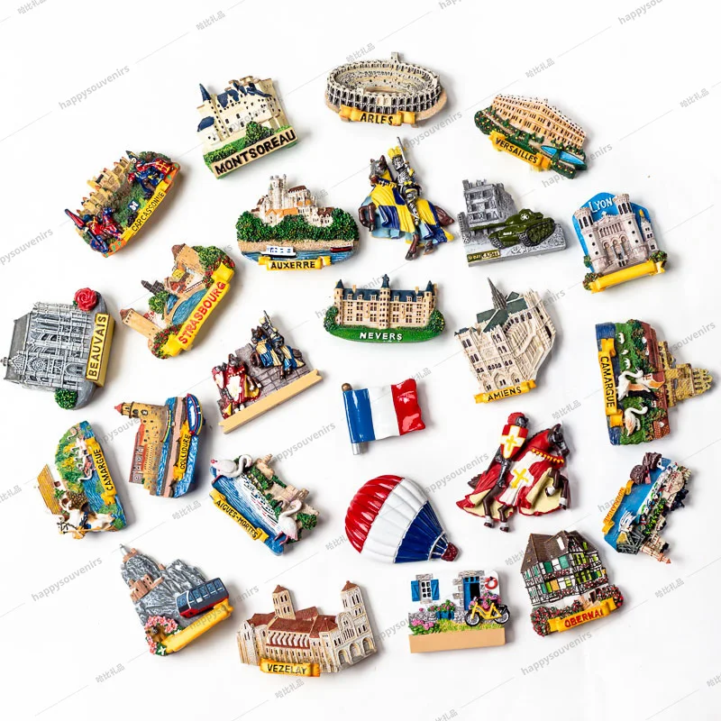 

Custom 3D France Paris Tourism Souvenirs Gifts Fridge Magnet, Colors