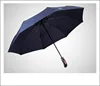 300t 39.4" 8 Bone Vented Double Canopy Can Be Auto Open & Close Automatic Real wood Travel Umbrella Arc Span Is 43"