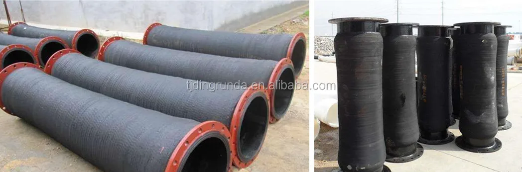 DN160*9.5mm double flanged PE pipe for dredging