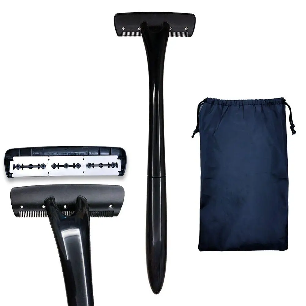 

OEM back hair shaver cheap double edge safety razor kit with razor blades, Customized available