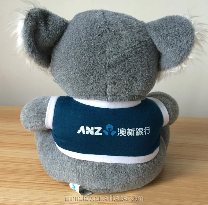 Personalized 12" Koala Plush Toys Stuffed Animals w/ Imprinted Logo T-shirt