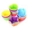 Reusable Non-stick Silicone Baking Cups Backing Mold for Gelatin, Snacks, Frozen Treats