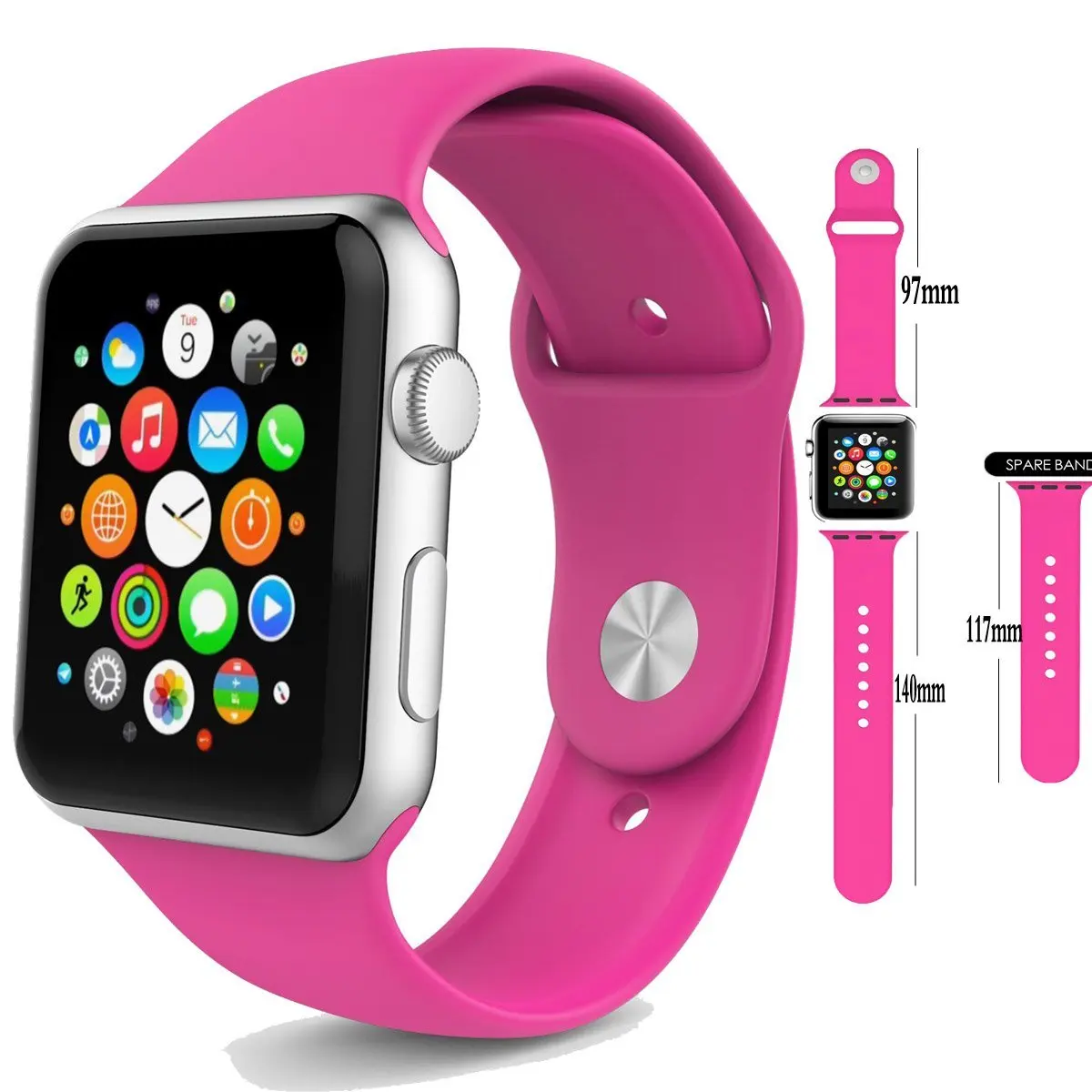 barbie pink apple watch band