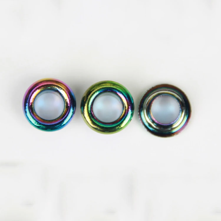 

Custom Metal Eyelets And Grommets For Shoes Clothing, Colorful