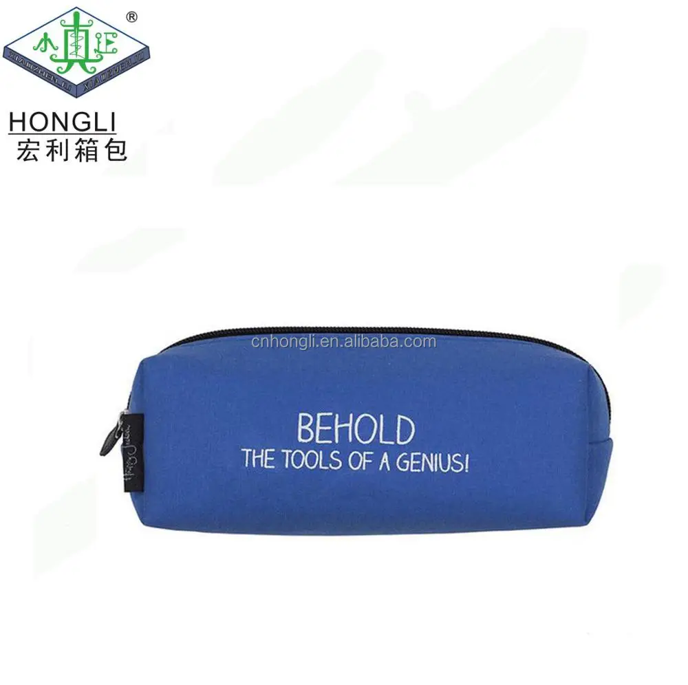 

Cheap Custom Logo Polyester Zipper Pencil Pouch, Customized