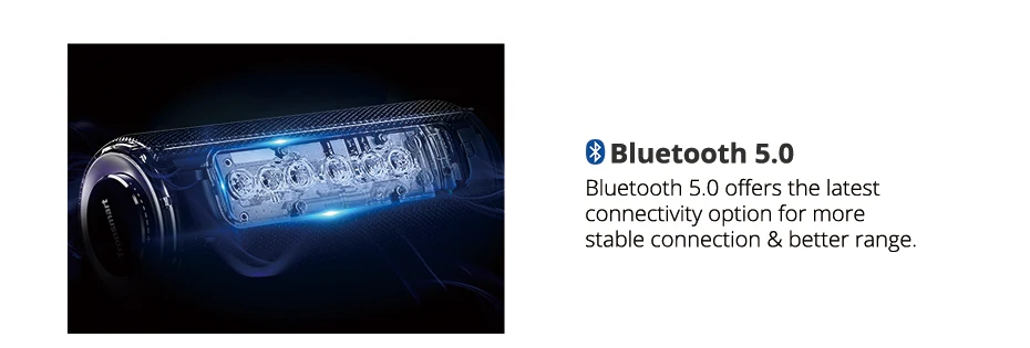 BT Speaker 40W Portable Speaker Deep Bass Soundbar with IPX6 Waterproof, Power Bank Function SoundPulse Tronsmart T6 Plus - ANKUX.COM
