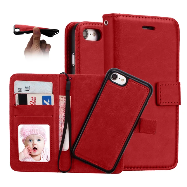 

Factory price crazy horse pattern leather case wallet for iPhone7 / Plus