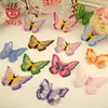 custom different color classic lace embroidered butterfly shoes dress clothing custom label patch suitable for cloth
