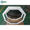 10 Year Warranty Exterior PVC Impact-Resistant Laminated Glass Octagon Awning Windows