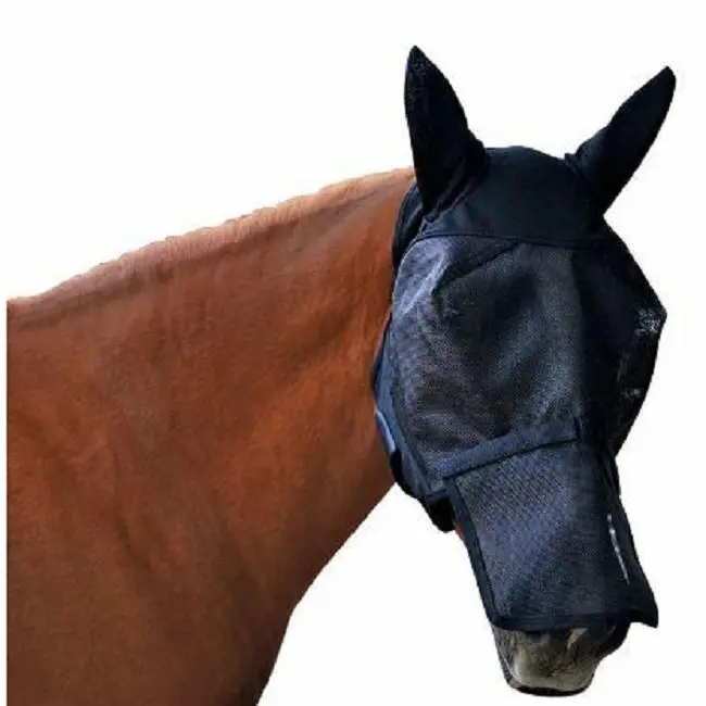 

Horse fly mask with ears nose protection full face, Everything