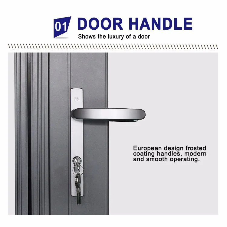 Superwu soundproof aluminium folding glass door price with Australian standards AS2047