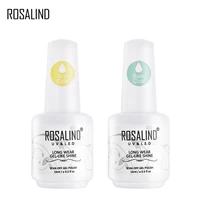 

Rosalind nail products 15ml white bottle easy soak off nail polish base coat gel polish UV LED top coat for nail salon