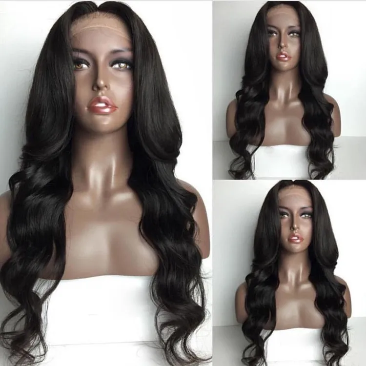 

Hot Selling Human Hair Full Lace Wig, Wholesale Fast Shipping 100% Russian Virgin Hair Wigs