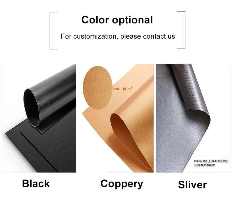 New Products Bbq Grill Floor Mat Non Stick Silicon Nonstick Bbq Grill