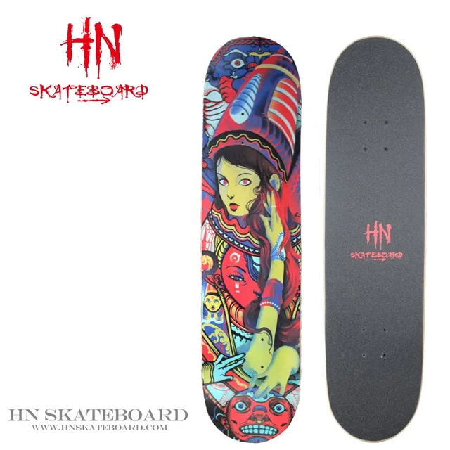 professional blank decks custom canadian maple skateboard deck long cruiser skateboard Medium/Deep Concave