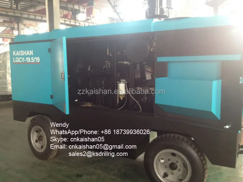 Low Price Portable Rock Drilling Compressor 750cfm Diesel Air
