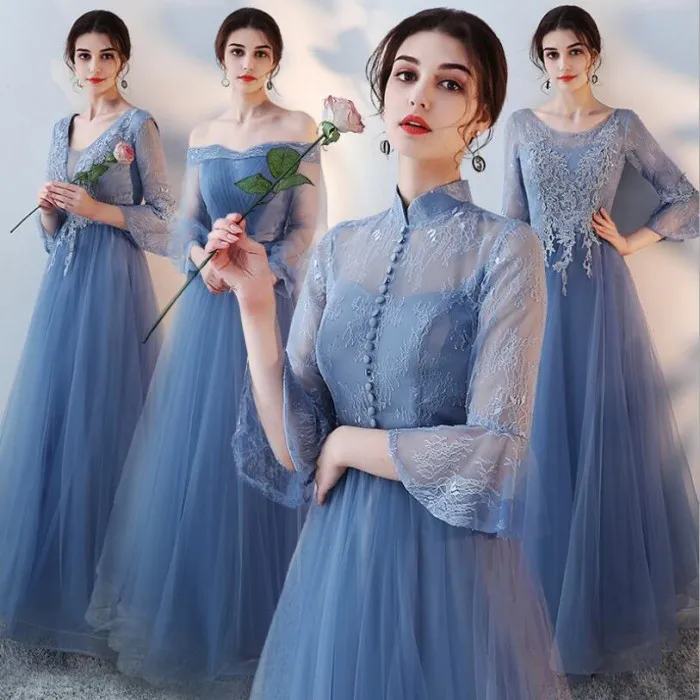 

2019 Spring Beauty Tulle Bridesmaid Dresses Factory Manufacture Beauty Tulle Bridesmaid Dresses